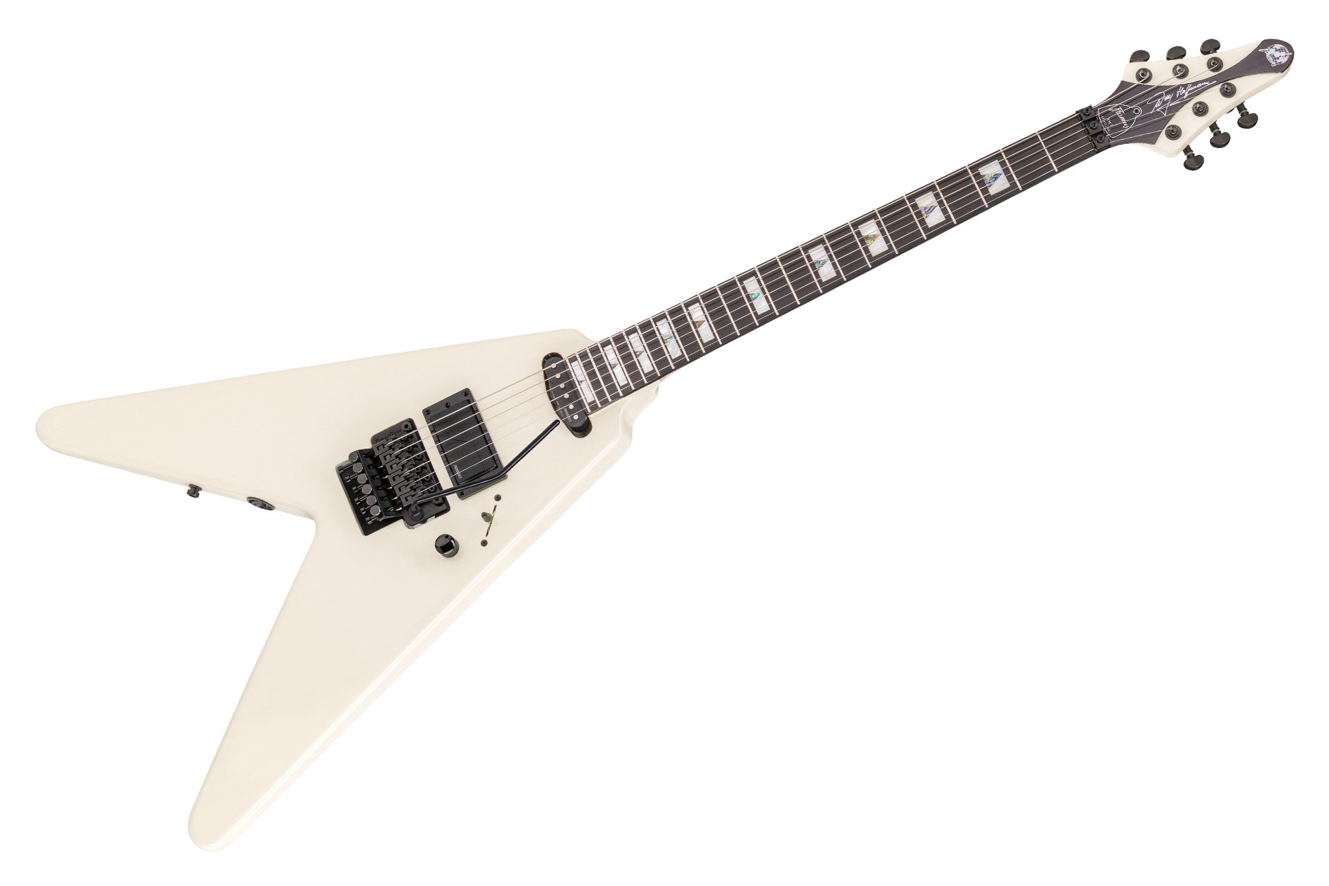 Artist Line Shark Series WH-1, w/ Floyd Rose - Solid Creme White High Polish